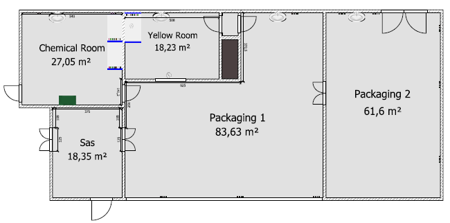 Layout of the clean room