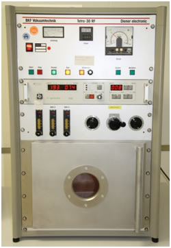 Plasma cleaning and activation: Diener Tetra 30 LF