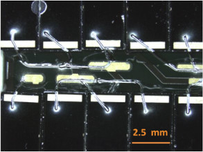 Interconnections between dies and PCB by AJP silver conductive track